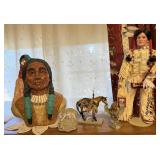Native American Statues and decor