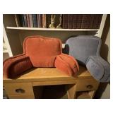 Corduroy Bed Rest Pillows with Arms (2)