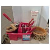 Nutcrackers with Wood Bowl and Caddy