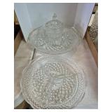 Glass Serving Dishes and Candy Dish