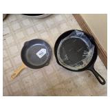 Cast Iron Skillet and Le Creuset Pan
