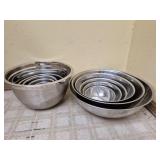 Stainless Steel Mixing Bowls - (2) Nesting Sets