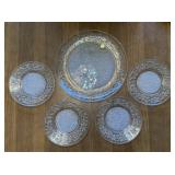 Princess House Fantasia Crystal Plates Set