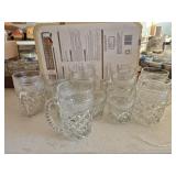 Glass Diamond Pattern Mugs and Tumblers
