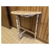 Half-Moon Painted Wood Accent Table