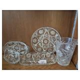 Star of David Cut Glass Set