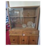 MCM Wood Display Cabinet with Drawers