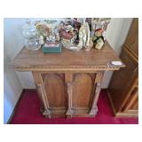 Vintage Wood Accent Table from Church