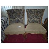 Pair of Upholstered Accent Chairs
