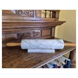 Marble Rolling Pin with Wood Handles