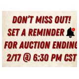 Auction Ends Feb. 17th