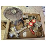 Vintage Food Grinders, Coffee Pot, Kitchen Items