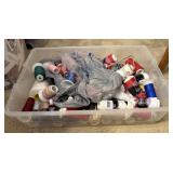 Tote of Assorted Sewing Threads