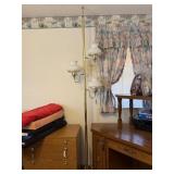 Vintage Style Brass Finish Floor Lamp