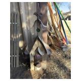 Rustic Wood & Metal Birdhouse