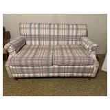 Plaid Sleeper Sofa Bed