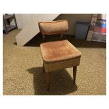 Vintage Sewing Chair with Storage