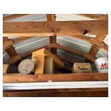 Assorted Foam Pieces, Metal Container, Buckets