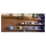 Contents of Shelves, Fishing Poles