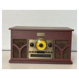 Vintage-Style Record Player, CD, Cassette & Radio