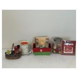 Wax Warmer, Frankoma Trivet & MIni Kimono