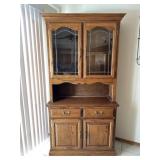 Lighted Wood Hutch