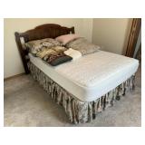 Full Headboard, Frame, Mattress & Comforter Set