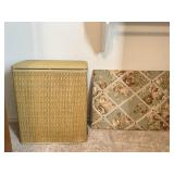 Vintage Burlington Hamper & Memo Board