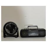 Fan & Panasonic Cassette Player & Radio