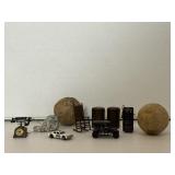 Snuff Tins, Miniatures & Hot Wheels Car