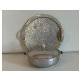 Vintage Aluminum Casserole Dish & Tray