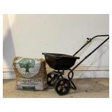 Red Devil Lawn Spreader & Cedar Mulch