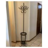 Metal Coat Rack with Umbrella Storage