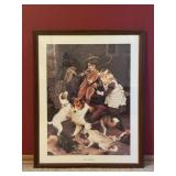 Four in Hand Dog Themed Framed Wall Art