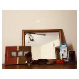 Mirror, Wall Plaque & Eagle Figurine