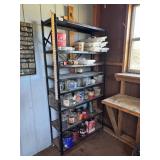 Metal Shelf with Contents