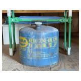 4-Gallon Kerosene Oil Can & Stool