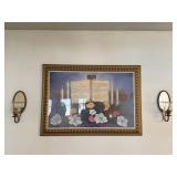 My God is Able Framed Art & Candle Sconces