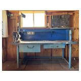 Heavy Metal Work Bench & Wilton Table Vise