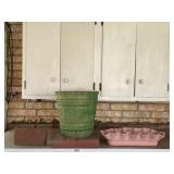Flower Pot, Ceramic Planter & El Reno Brick