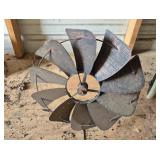 Metal Weather Vane Arrow and Fan Design