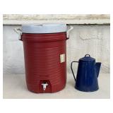 Enamel Tea Kettle & Water Jug
