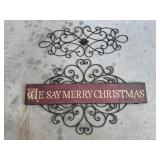 Wrought Iron Metal Decor & Christamas Wall Decor