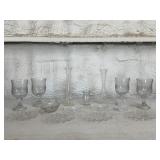 Glass Goblets, Dessert Plates & Vases