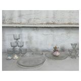 Mini Trifle Dishes & Country Goose Glass Platter