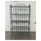 Blue Metal Bakers Rack