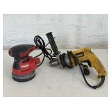 DeWalt Electric 1/2 in Drill & Bauer Palm Sander