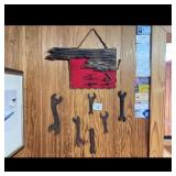 Rustic Oklahoma Wall Art and Vintage Wrenches