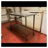 Stainless Steel Kitchen Work Table on Wheels