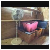 Floor Fan & Storage Tubs